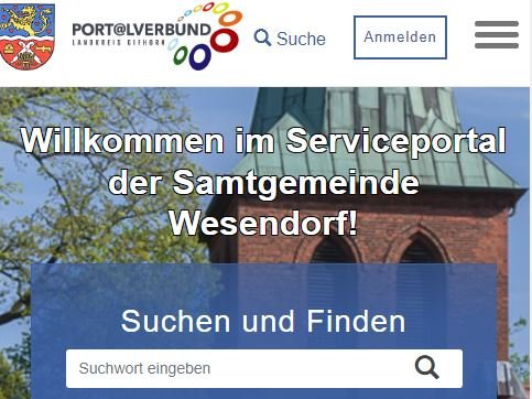 Serviceportal der Samtgemeinde Wesendorf