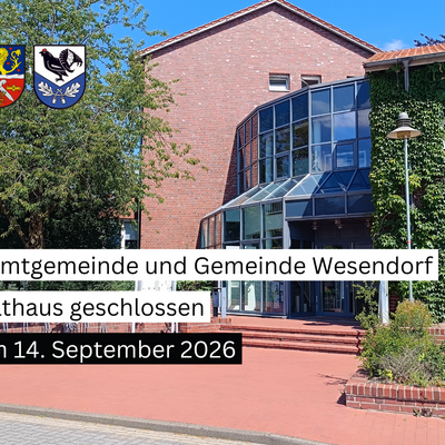 Rathaus geschlossen
